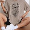 Blossom Sketch Oversized Tee